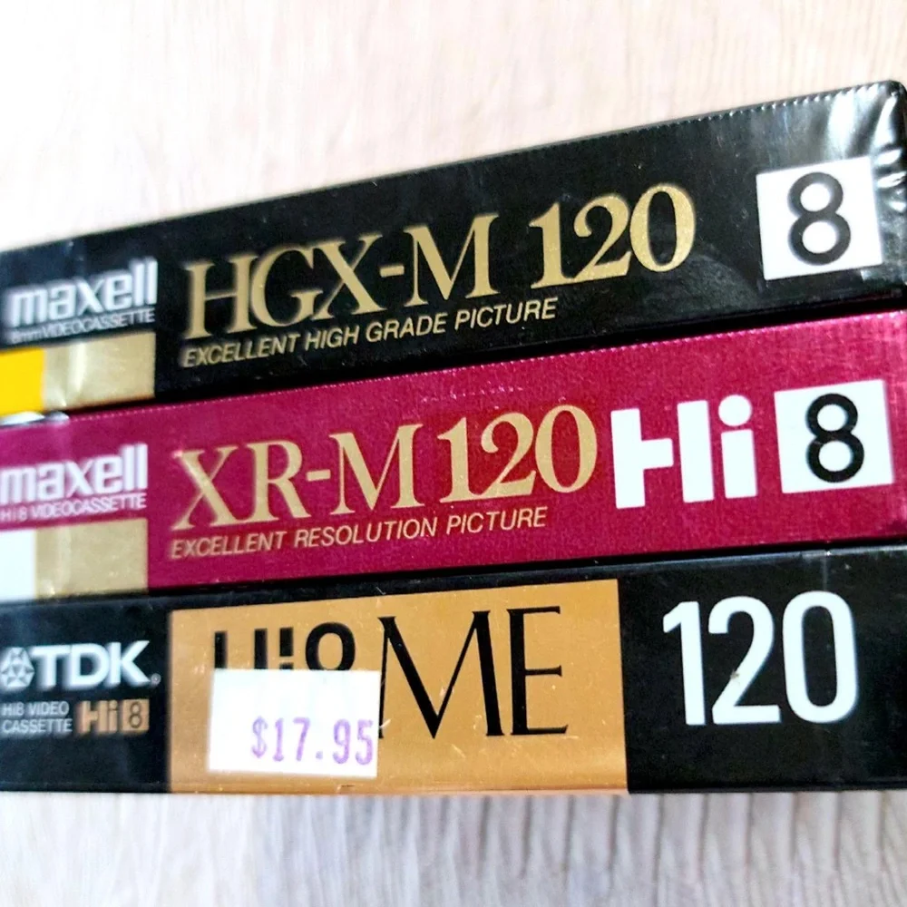New Hi-Quality METAL 120 Hi8 PROFESSIONAL QUALITY 8MM CAMCORDER VIDEO TAPE